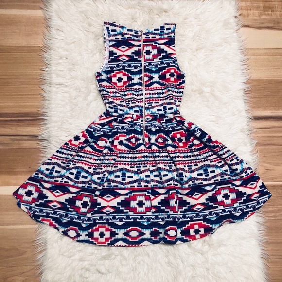 Southwestern Print Skater Dress - Picture 4 of 7